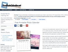Tablet Screenshot of freephotocalendar.net